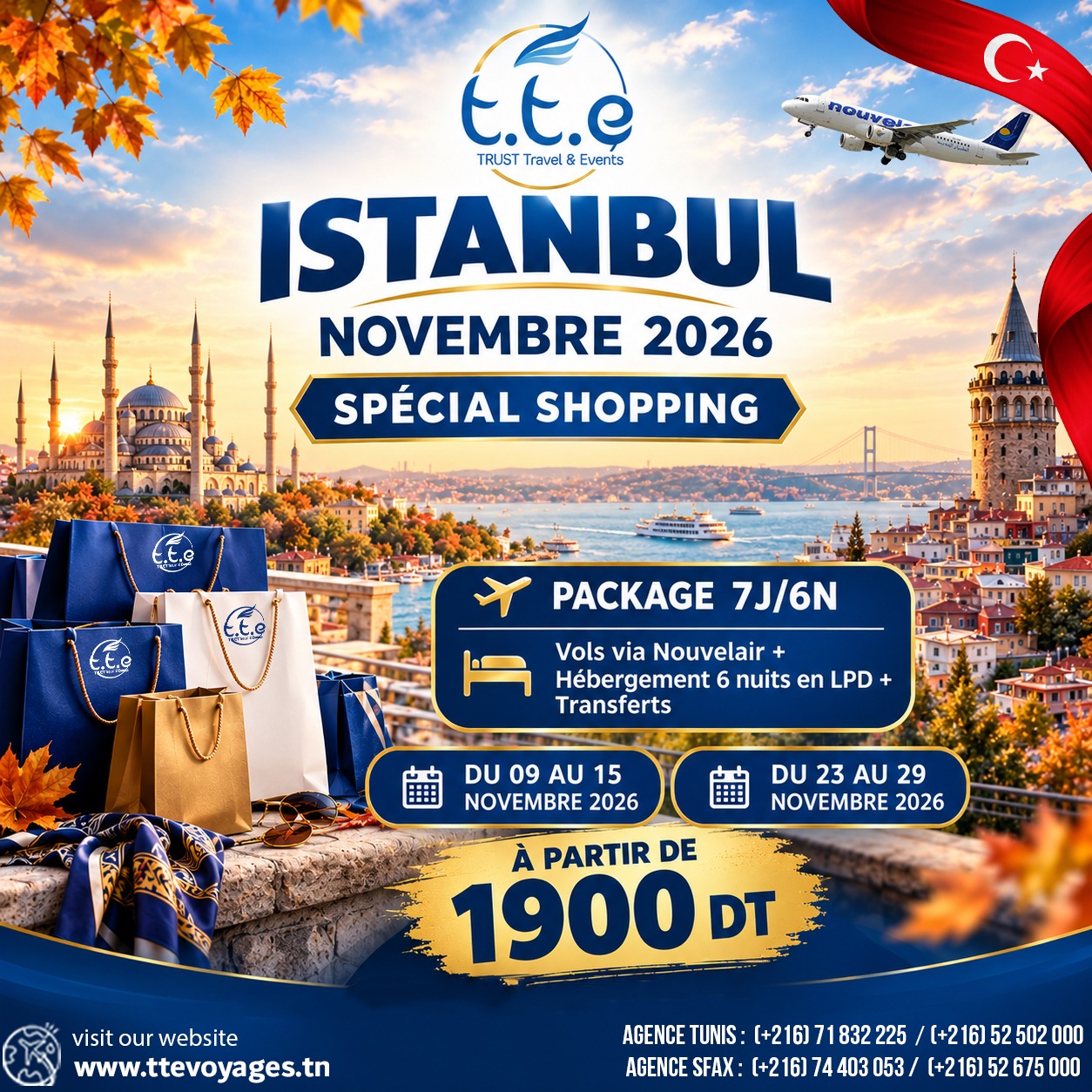 Istanbul Spécial Shopping Novembre 2026